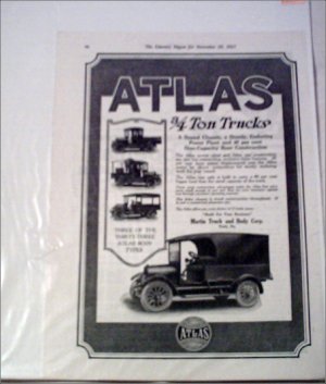 1918 Atlas Truck ad #1