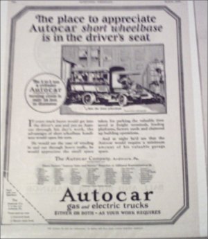 1925 Autocar Truck ad