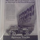 1927 Autocar Hearn Deptment Store Truck ad