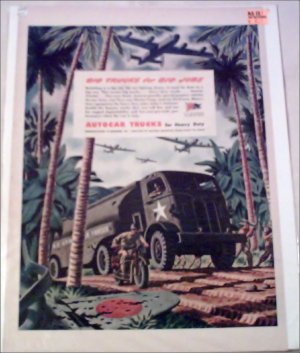 WW II Autocar Army Tanker Truck ad