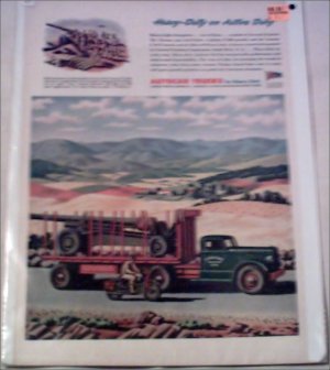 WW II Autocar C-70-T Tractor Trailer Truck ad