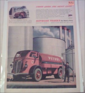 1944 Autocar Tanker Truck ad