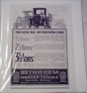 1918 Bethlehem Truck ad