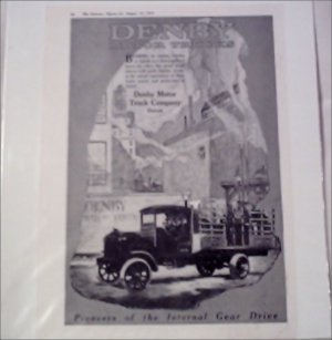 1919 Denby Truck ad