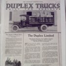 1920 Duplex Truck ad