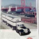 Diamomd T  Model 910 Tractor Trailer Truck at Golden Gate Bridge ad
