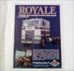 1973 Diamond Reo Royale Truck ad