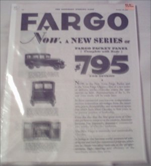 1928 Fargo Truck ad