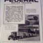 1924 Federal Truck ad