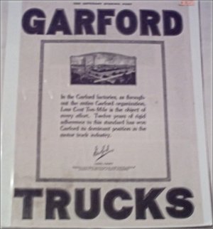 1920 Garford Truck ad
