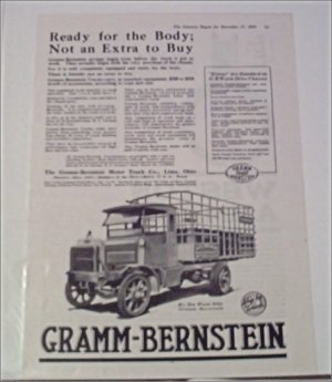 1919 Gramm Bernstein Truck ad #2