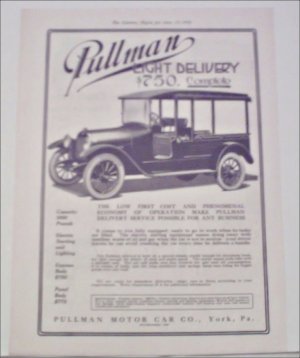 1916 Pullman Truck ad