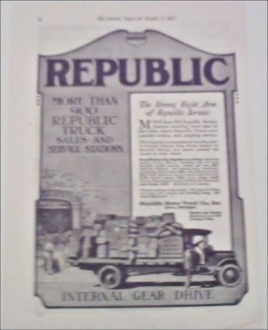 1917 Republic Truck ad #2