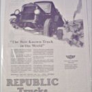 1924 Republic Truck ad