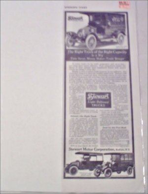 1914 Stewart Truck ad featuring Jello Gelatin