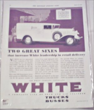 1930 White Delivery Truck ad