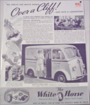 1940 White Horse Delivery Van ad #2