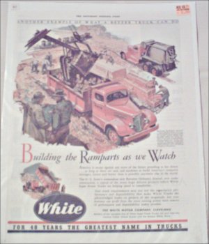 1941 White Dump Truck ad