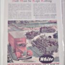 WWII White Tractor Trailer & Military Truck ad