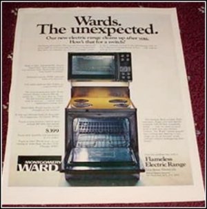 Wards Electric Range ad
