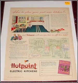 1944 Hotpoint Electric Kitchen ad