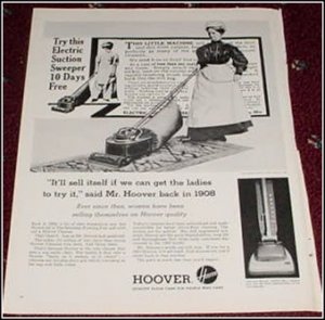 1961 Hoover Vacum Cleaner ad