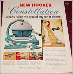 1955 Hoover Constellation Vacum Cleaner ad