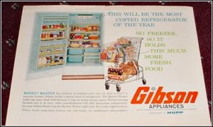 1961 Gibson Refrigerator ad