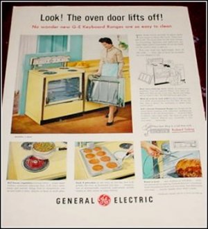 1958 GE Keyboard Range ad