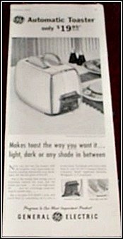 1955 GE Toaster ad