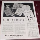 1935 GE Mazda Lamp ad