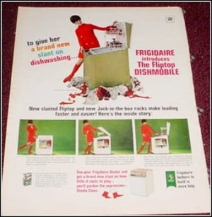1968 Frigidaire Dishmobile ad