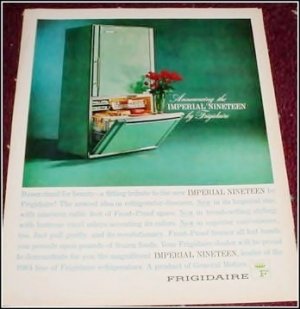 1963 Frigidaire Imperial 19 Refrigerator ad