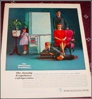 1963 Frigidaire Refrigerator ad