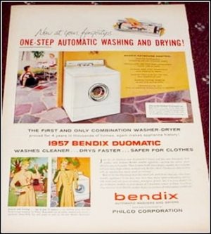 1957 Bendix Washer Dryer ad #1