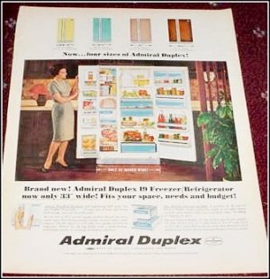 Admiral Duplex Refrigerator ad