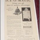 1930 Williams Ice O Matic Refrigerator ad