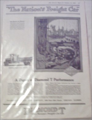 1920 Diamond T Dump Truck ad