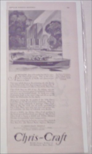 1930 Chris-Craft Runabout Boat ad