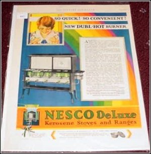 1930 Nesco Deluxe Gas Stove ad