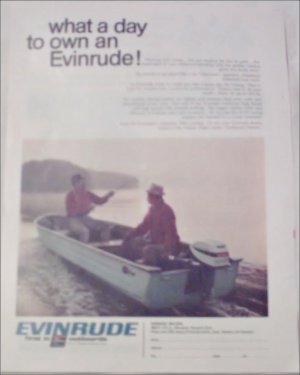 1968 Evinrude Fisherman Motor ad