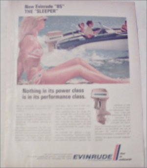 1968 Evinrude 85 Sleeper Motor ad
