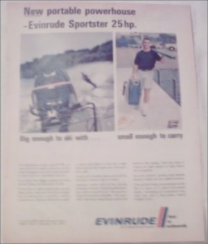 1969 Evinrude Sportster Motor ad