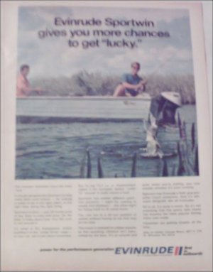 1970 Evinrude Sportwin Motor ad
