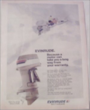 1974 Evinrude V-4 Motor ad