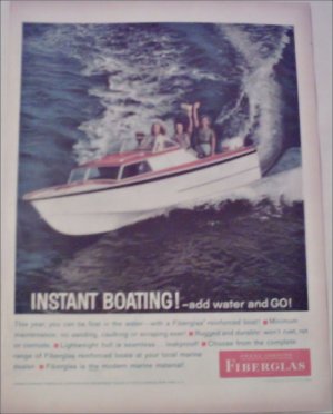 1960 Fiberglas Boat ad