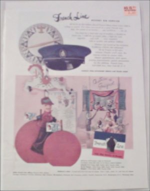1953 French Line Ship ad