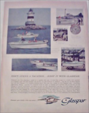 1960 Glasspar Seafair Boat ad