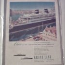 Grace Line Ship ad featuring the Santa Paula