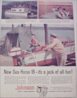 1958 Johnson Sea-Horse 18 Motor ad